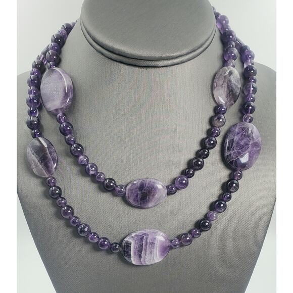 Jay King Mine Finds Cape Amethyst Versatile Long Beaded Statement Necklace - Picture 1 of 8